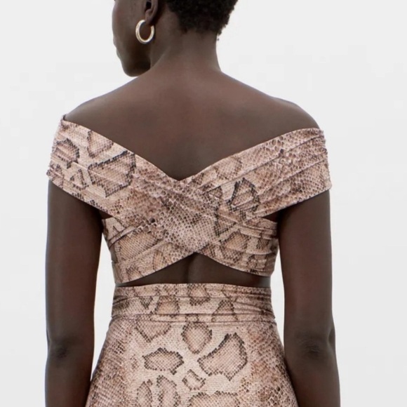 Mara Hoffman Snake Skin Bikini Top (no bottoms) Large UPF 50+ - Picture 2 of 7